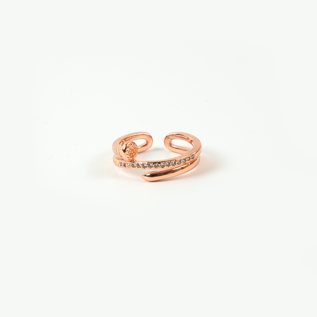 ROSE GOLD WITH WEAVE RING